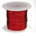 Remington Industries Magnet Wire, Heavy Build Enameled Copper Wire, 20 AWG, 2.5 Lbs, 785' Length, 0.0346" Diameter, Red 20HNS2.5